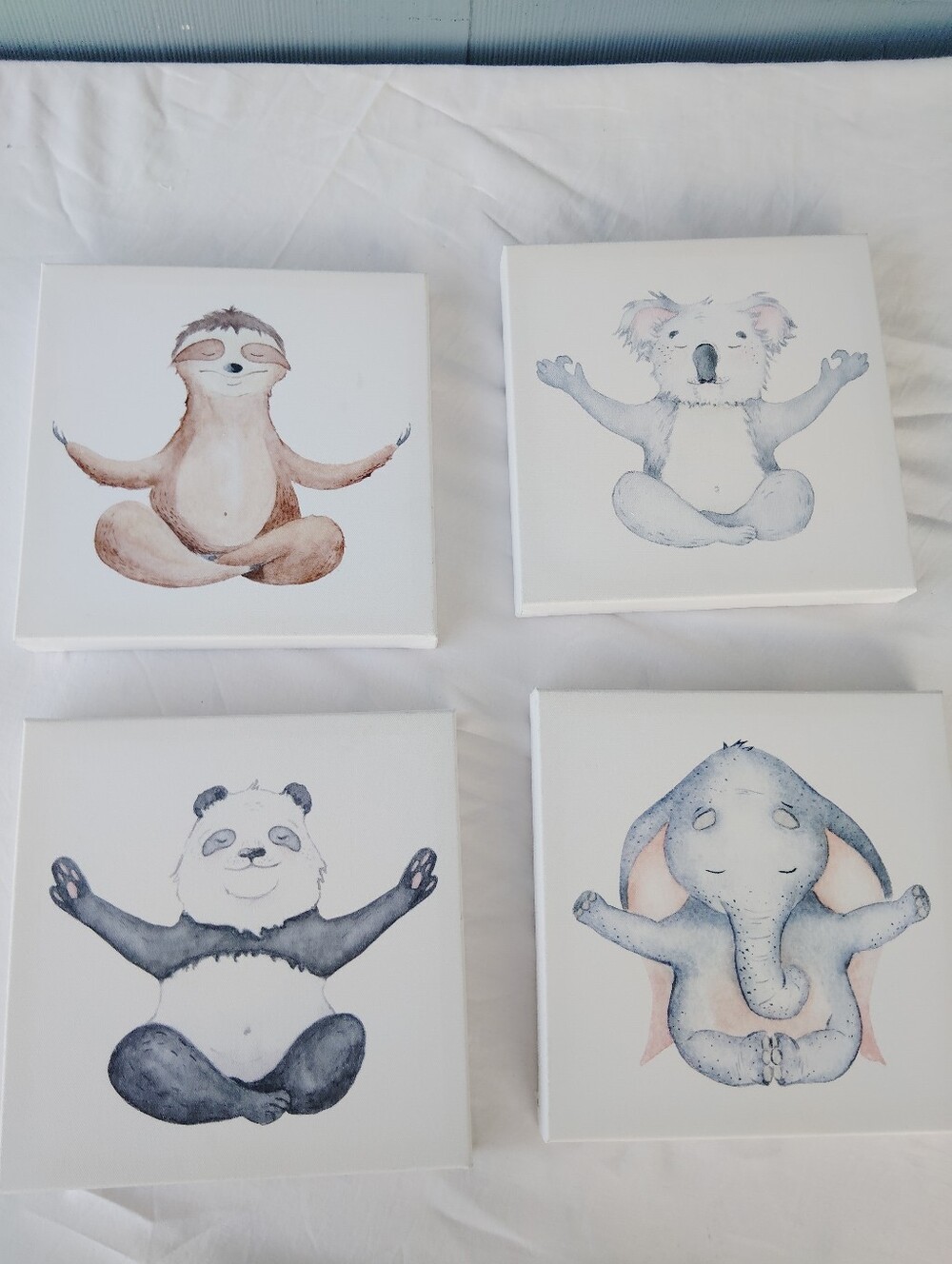 Art In Motion Animal Canvas Wall Art Set4 - Neutral Tones